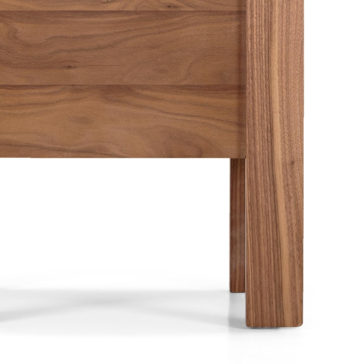 Ledger bedside table, dark stain ash – image 14