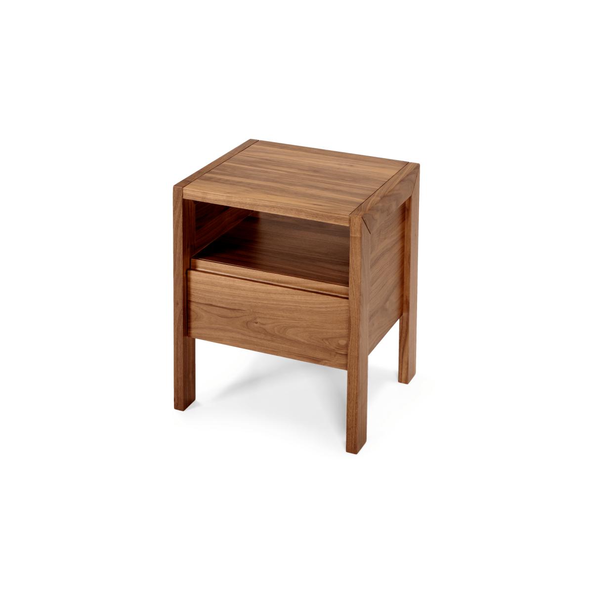 Ledger bedside table, dark stain ash – image 3