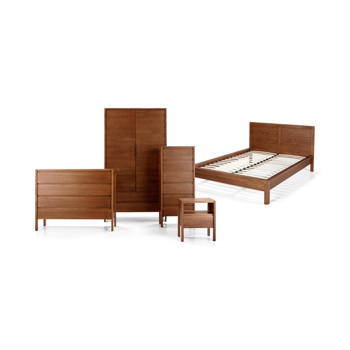 Ledger bedside table, dark stain ash – image 8