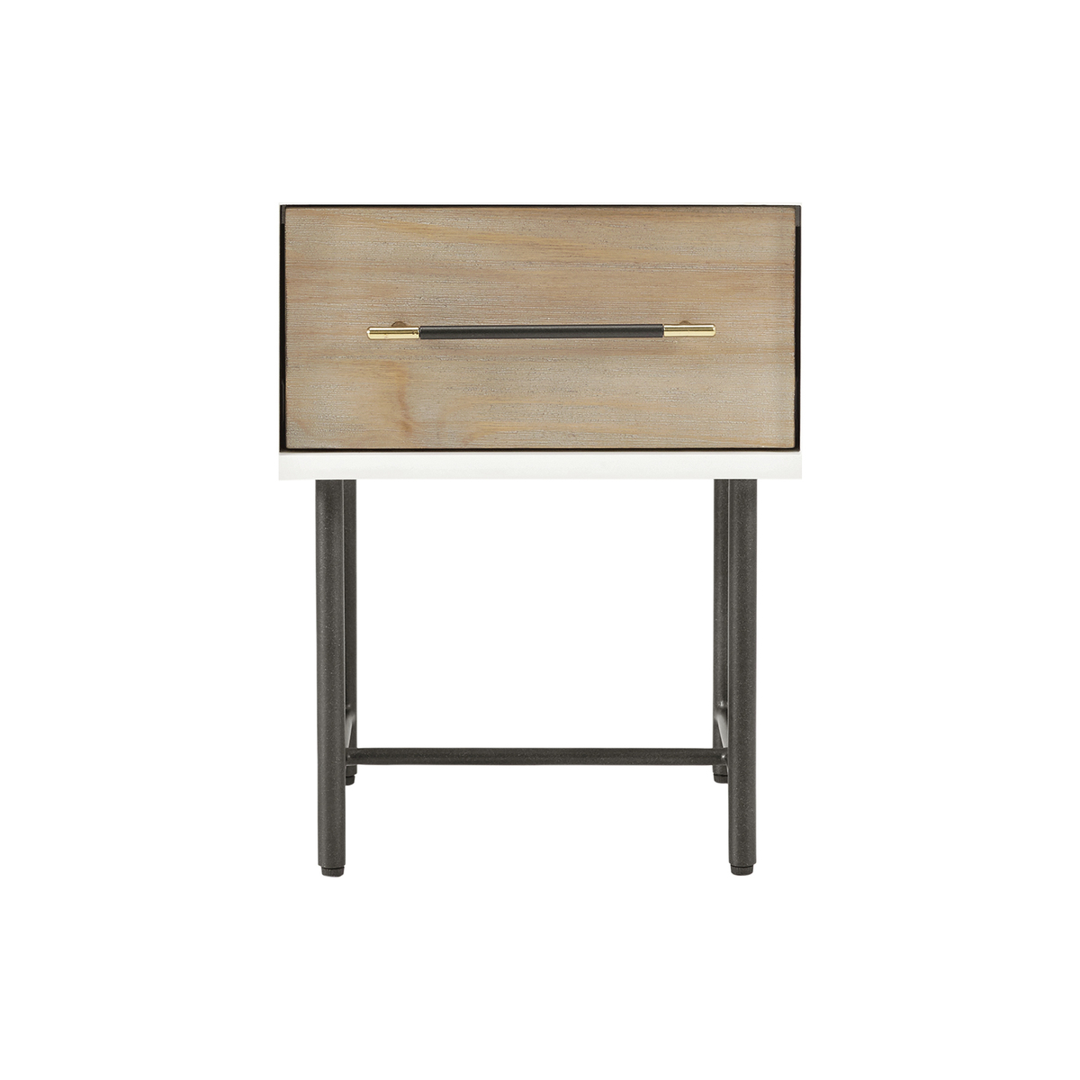 Ocanda Bedside Table, White & Pine – image 2