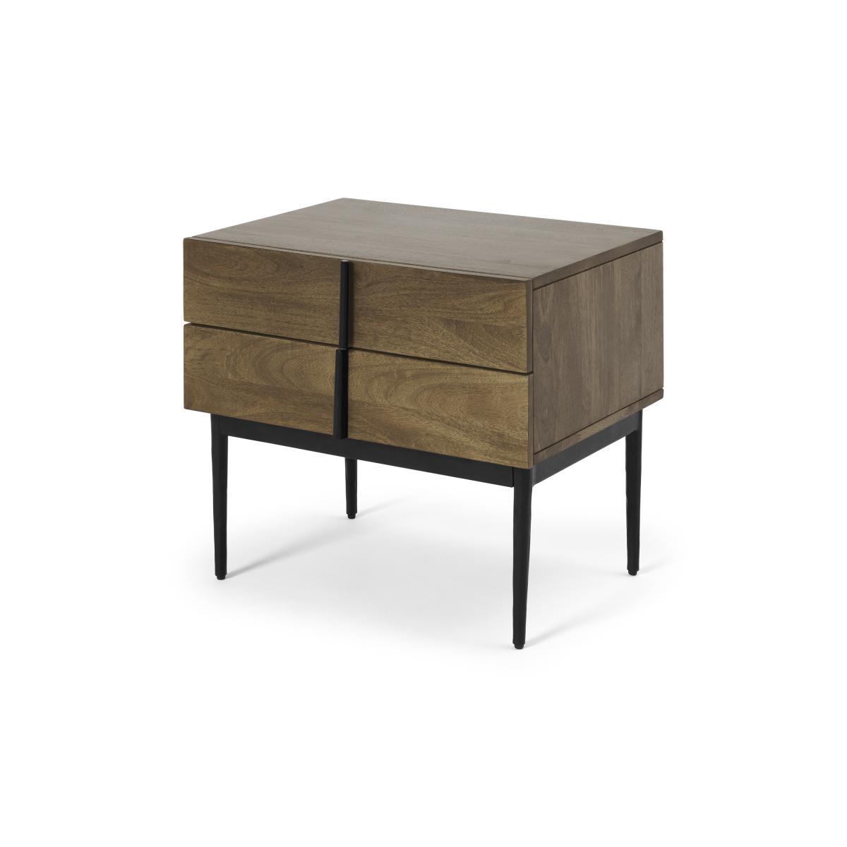 Rakara Bedside Table, Warm Chestnut Mango Wood – image 3