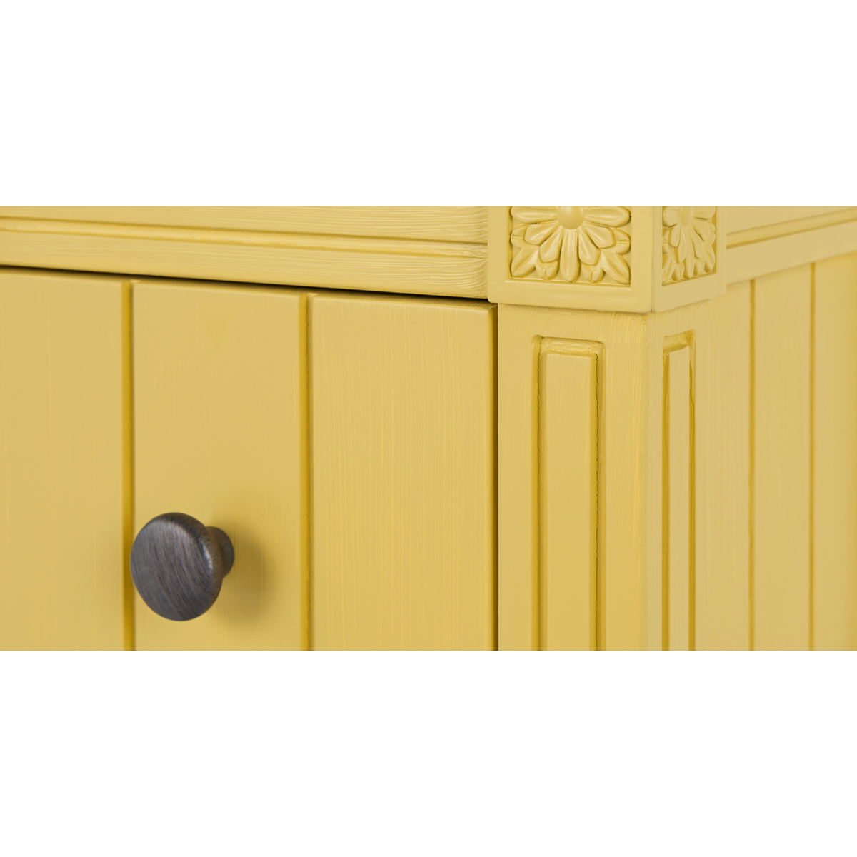 Bourbon Vintage Set of 2 Compact Bedside Table, Mustard – image 6