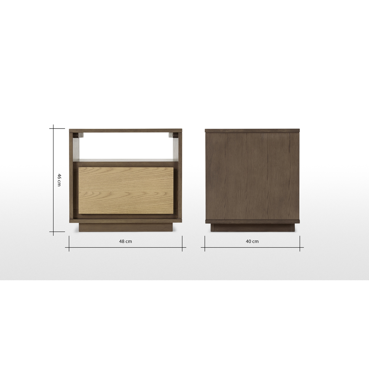 Arbery Bedside Table, Oak Veneer – image 7