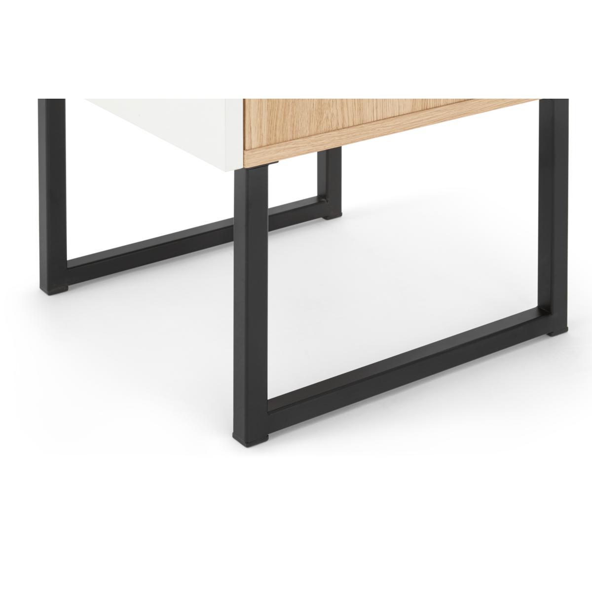 Hopkins Set of 2 Bedside Tables , Oak Effect & White – image 6