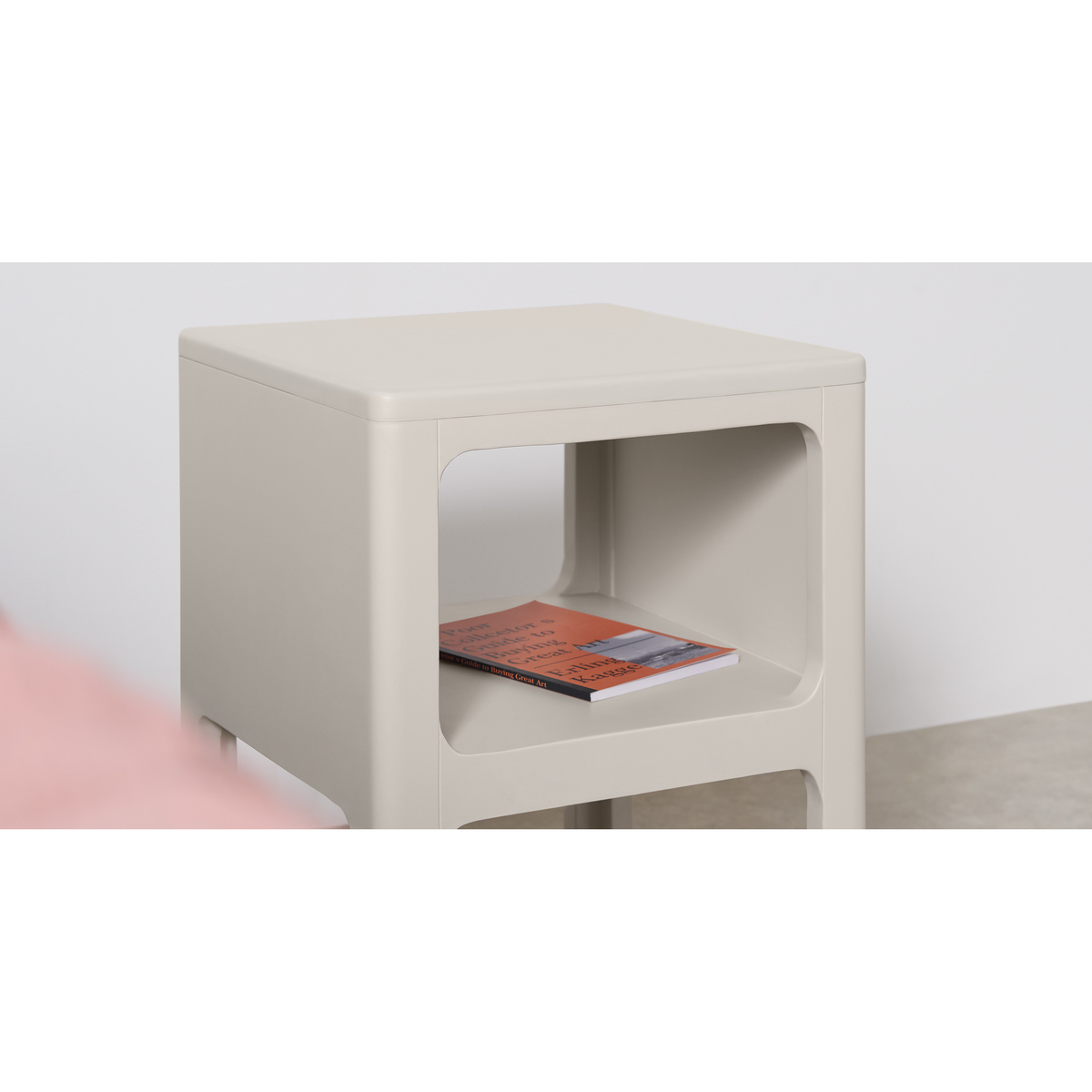 Bromley Bedside Table, Warm Grey – image 4