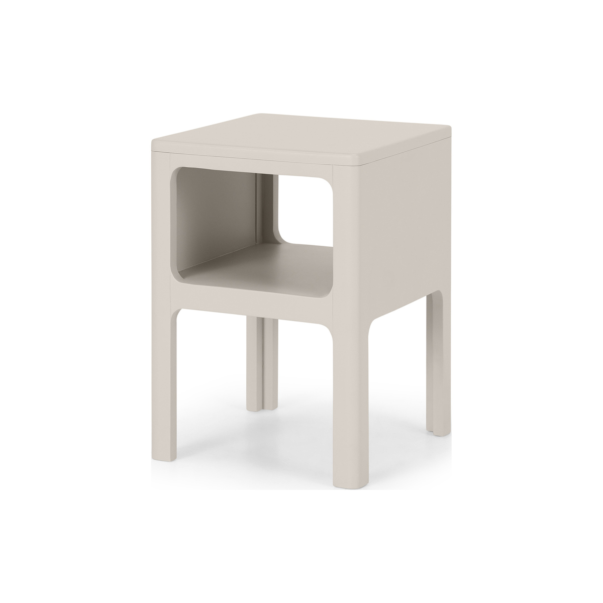 Bromley Bedside Table, Warm Grey – image 1