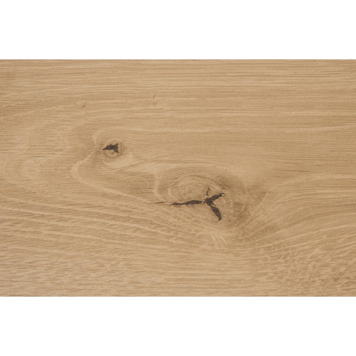 Damien Bedside Table, Oak Effect & Black – image 7