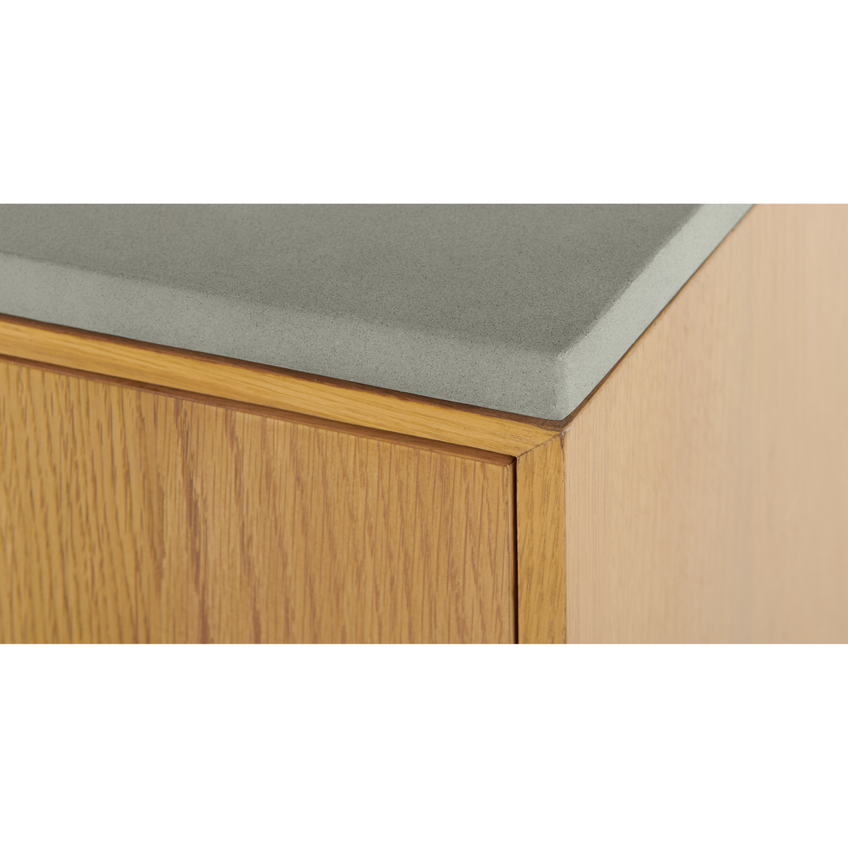 Dara Bedside Table, Oak & Concrete – image 6