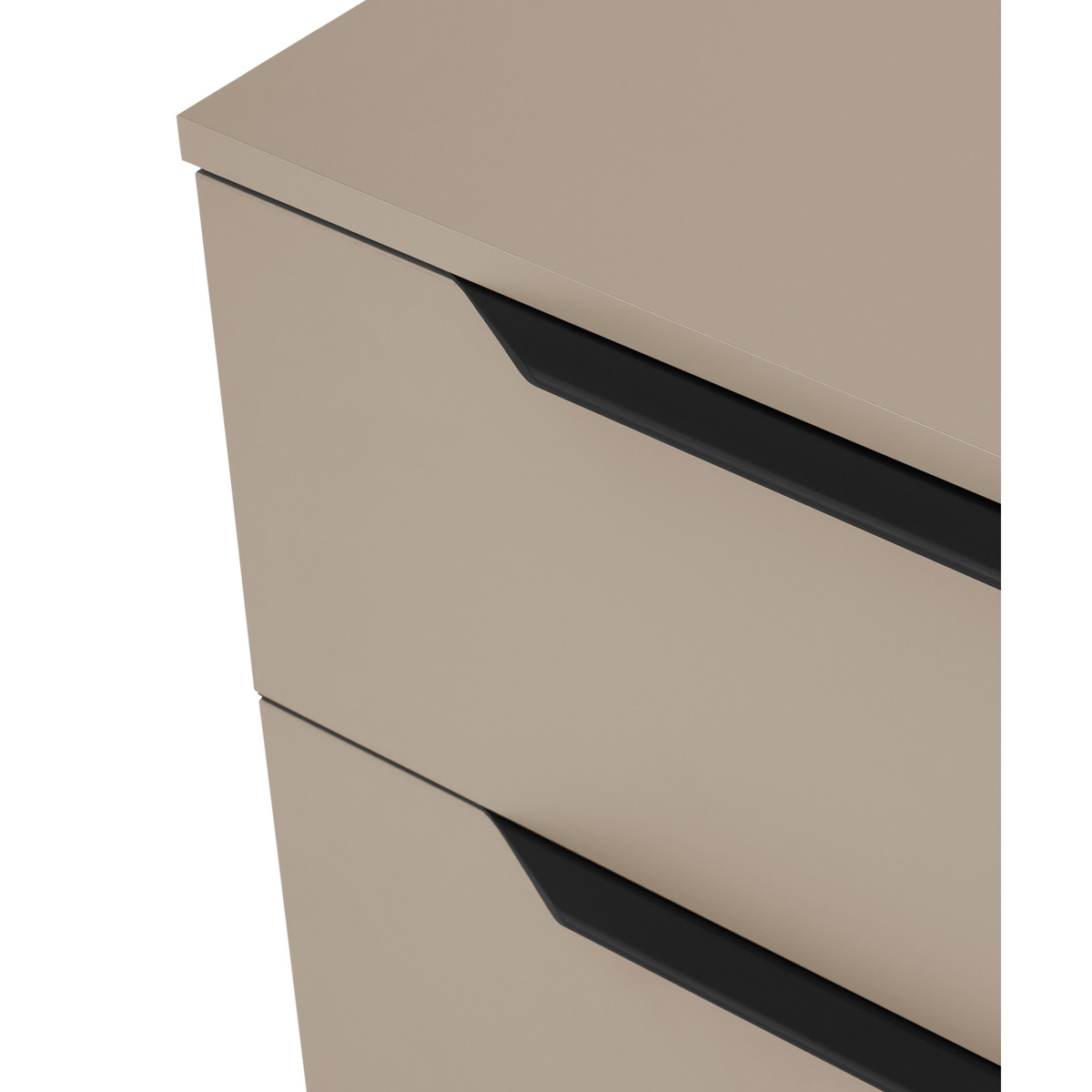 Damien Bedside Table, Cappuccino & Black – image 4