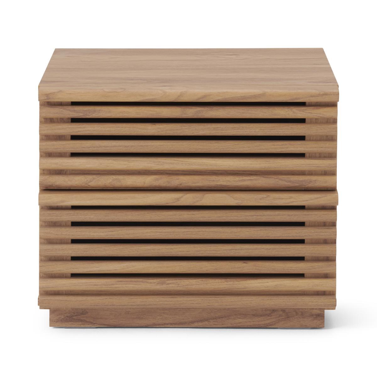 Tulma Bedside Table, Oak Effect – image 2