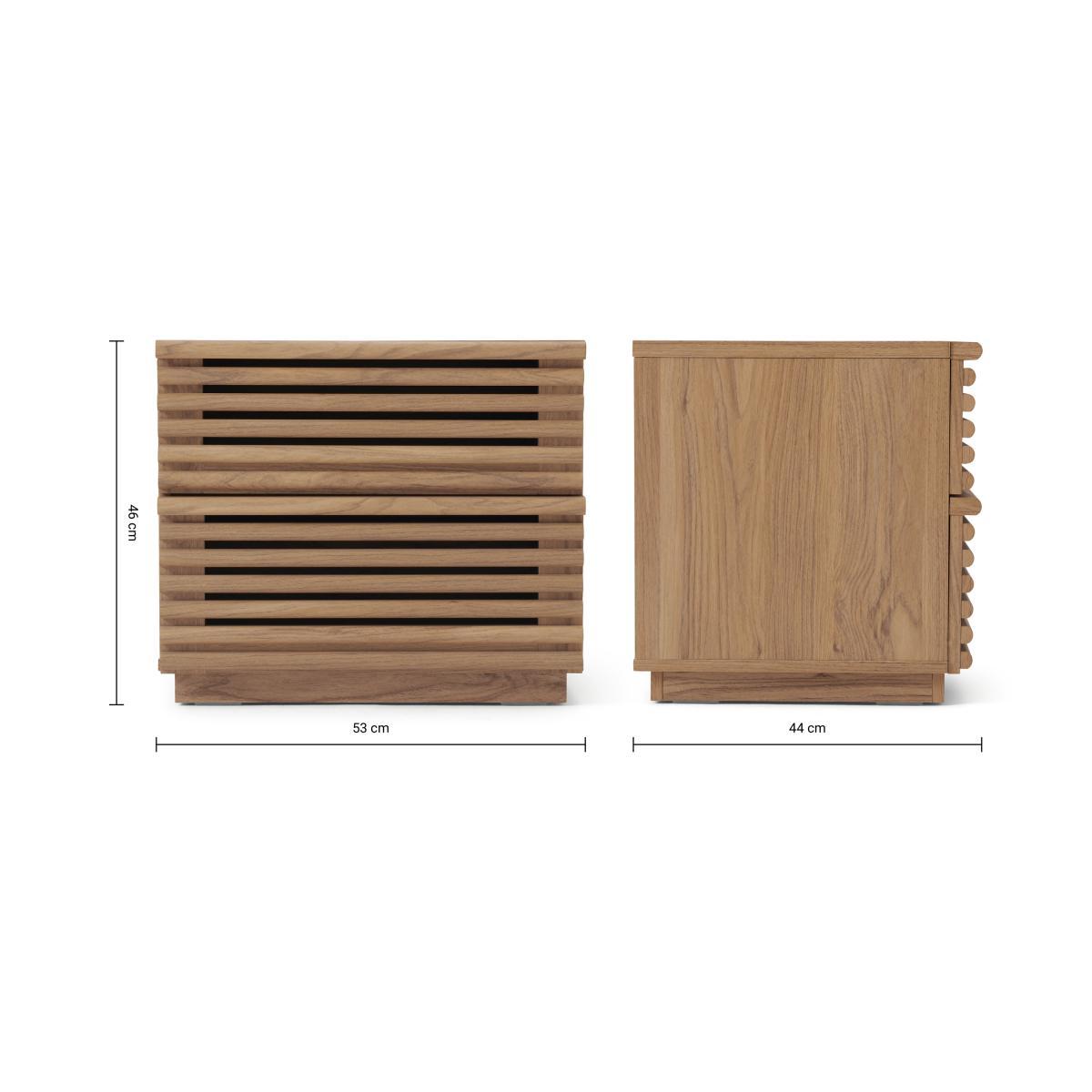 Tulma Bedside Table, Oak Effect – image 8