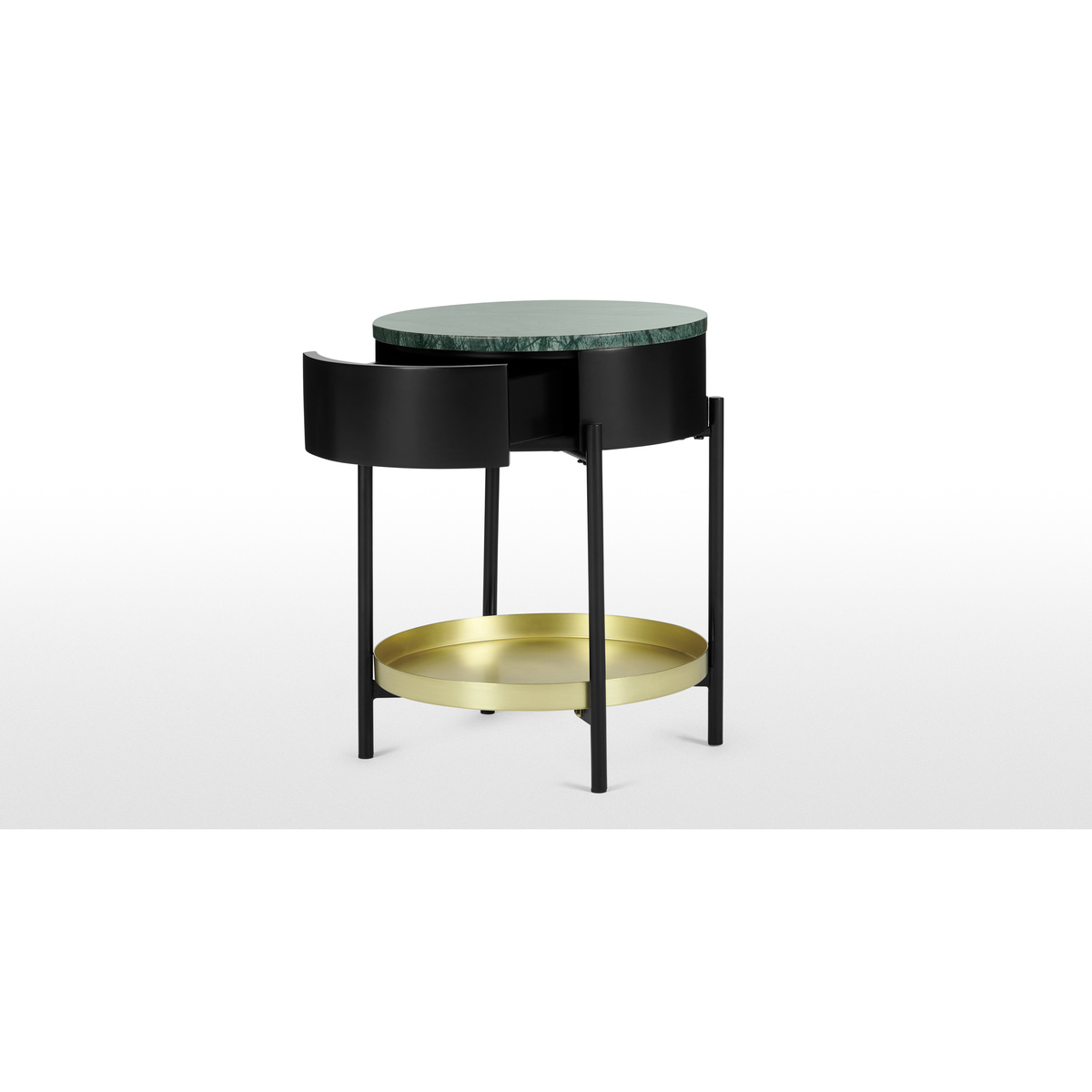 Masa Bedside Table, Marble & Brass – image 5