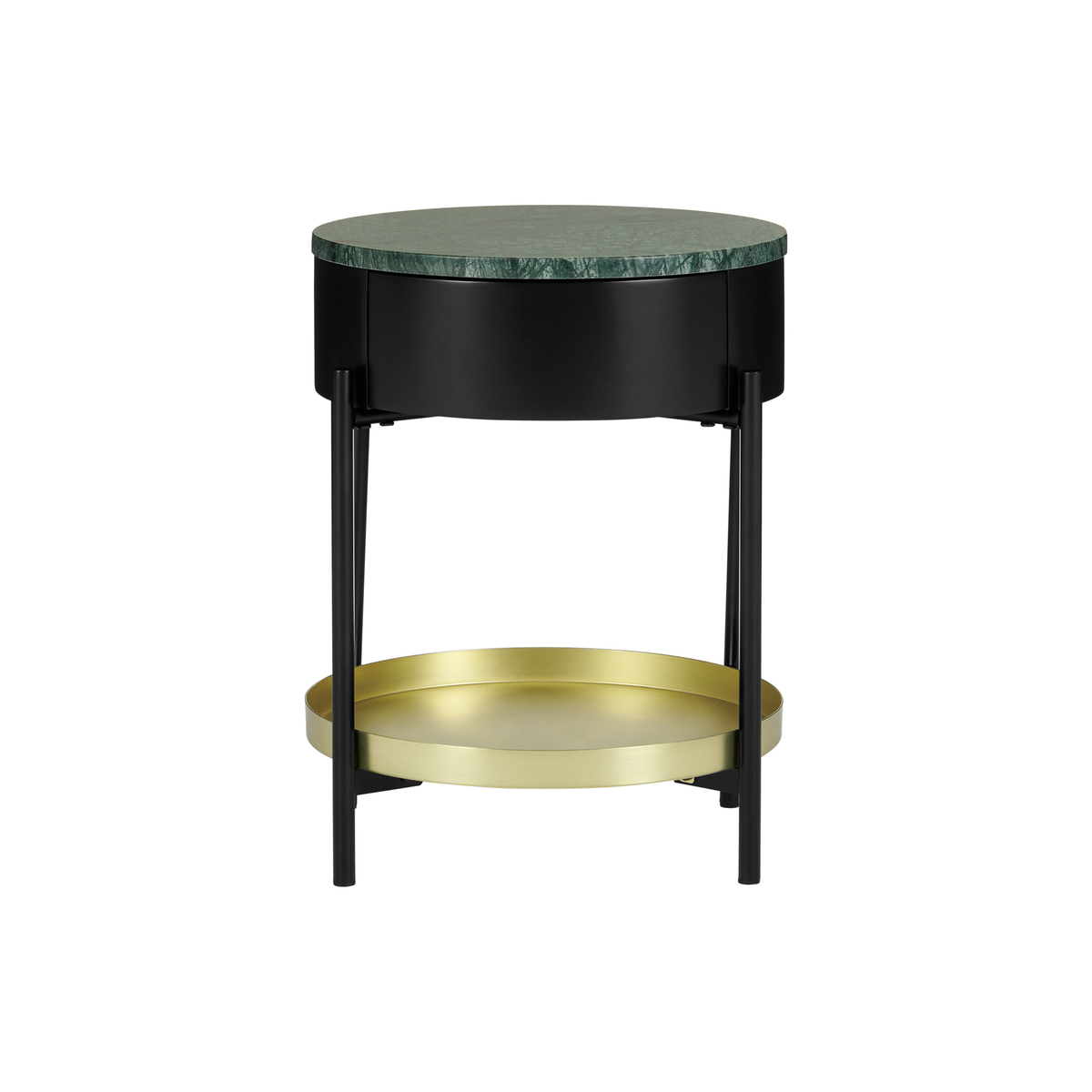 Masa Bedside Table, Marble & Brass – image 2