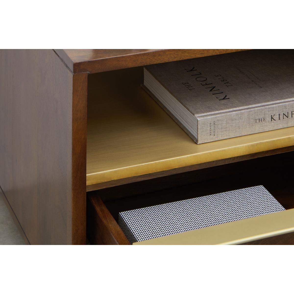 Anderson Bedside Table, Mango Wood & Brass – image 5