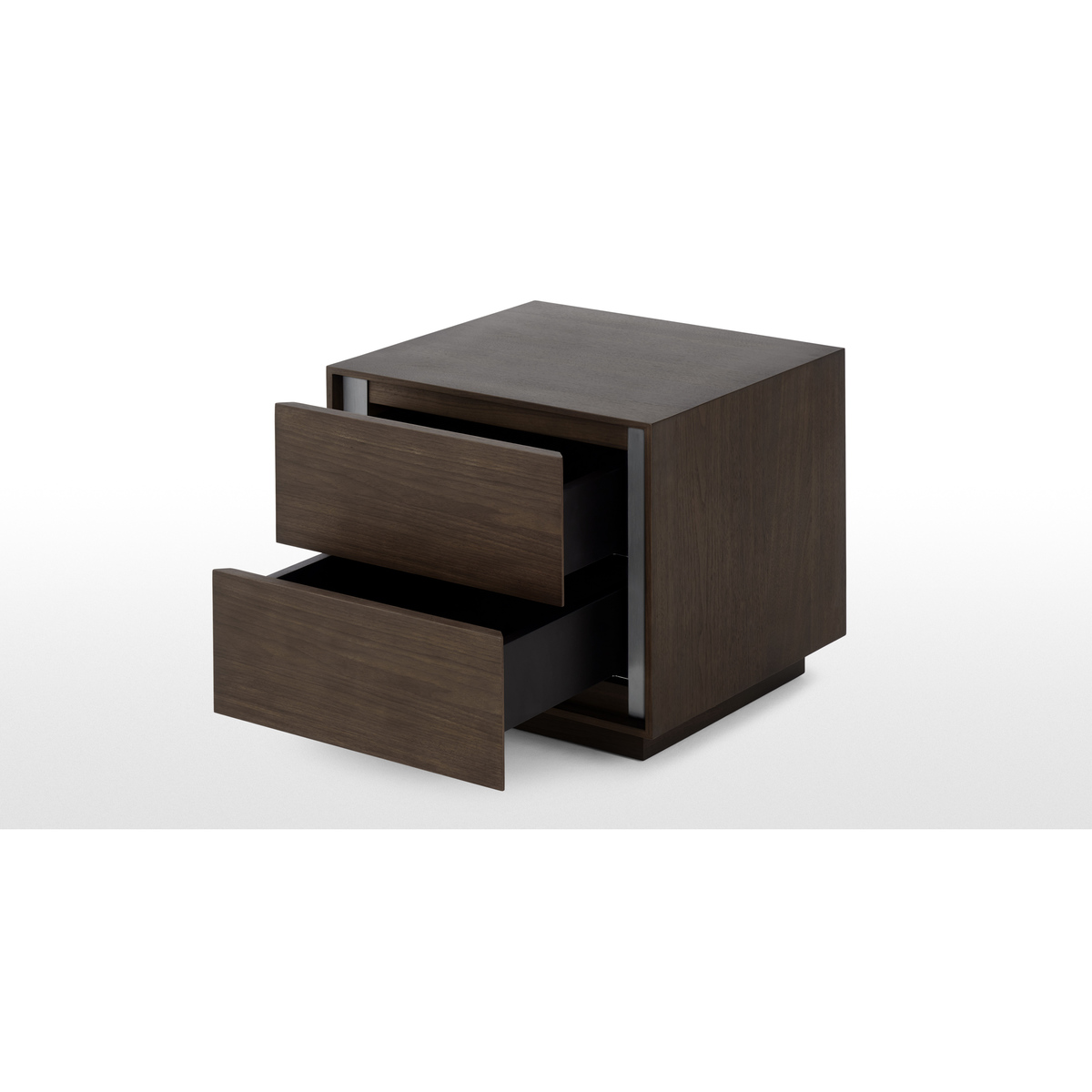 Lecki Bedside Table, Walnut & Stainless Steel – image 5