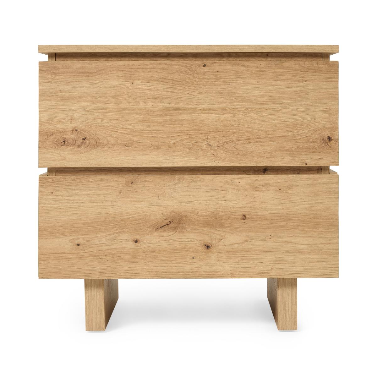 Erma Bedside Table. Distressed Oak – image 2