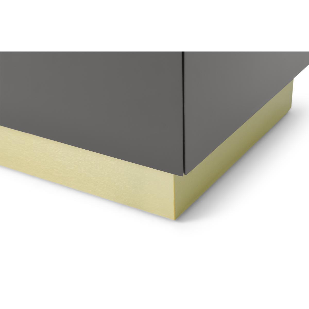 Elsdon Bedside, Charcoal Grey & Brass – image 7
