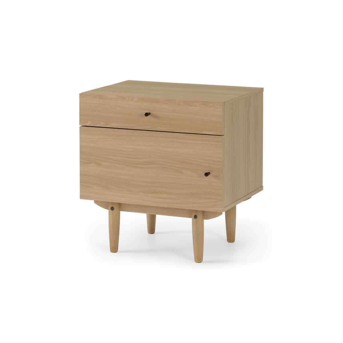 Asger Bedside Table, Oak Effect – image 3