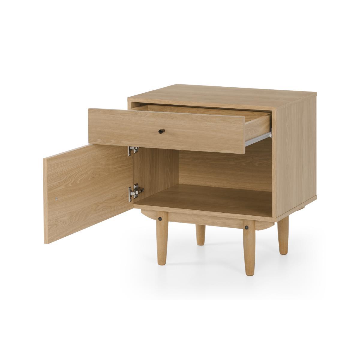 Asger Bedside Table, Oak Effect – image 6