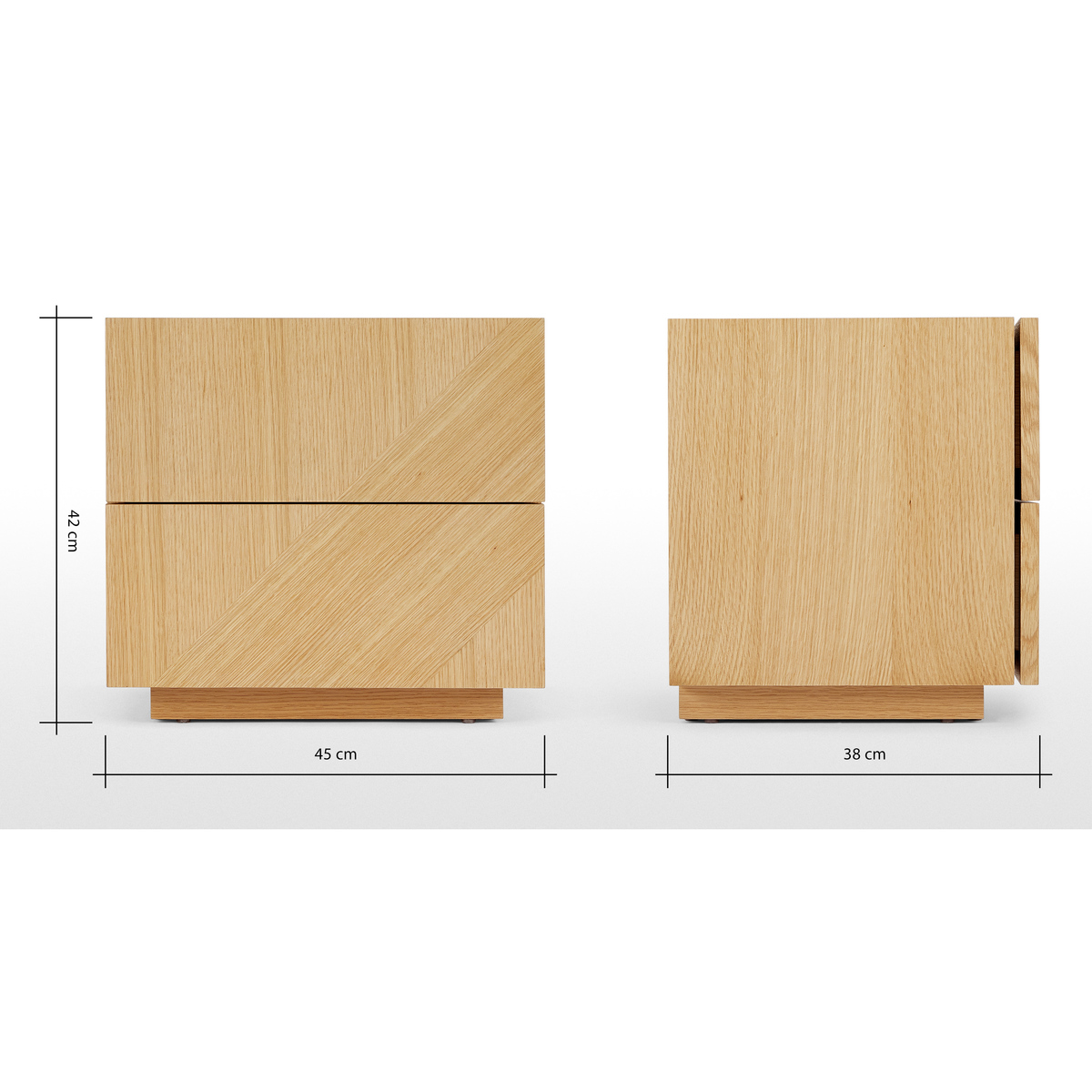 Hazzard Bedside Table, Oak – image 6