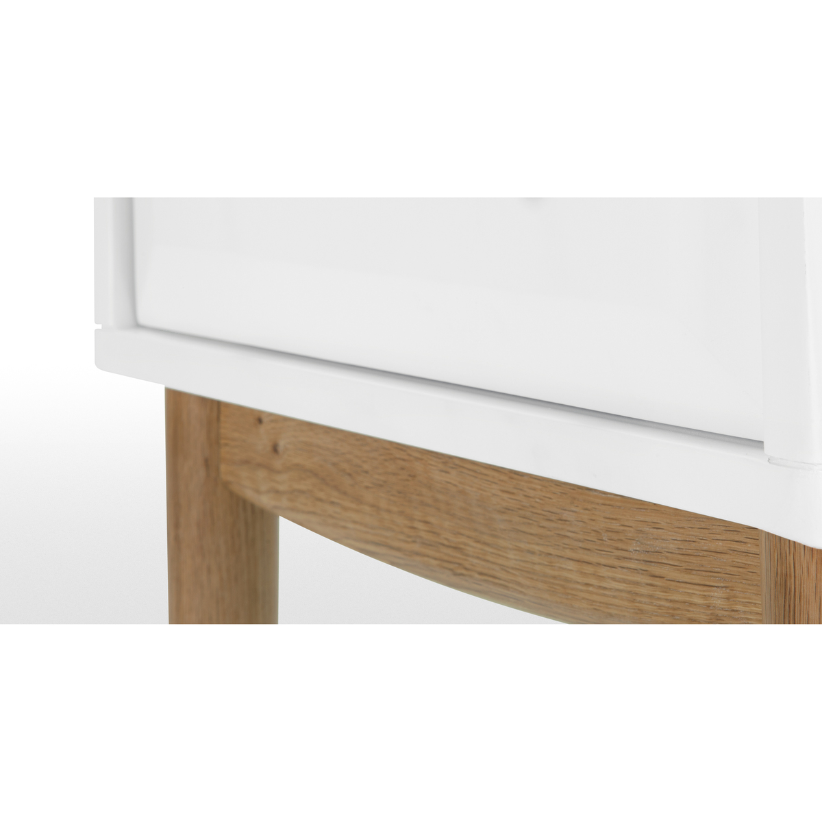 Willow Bedside Table, Oak & White – image 6