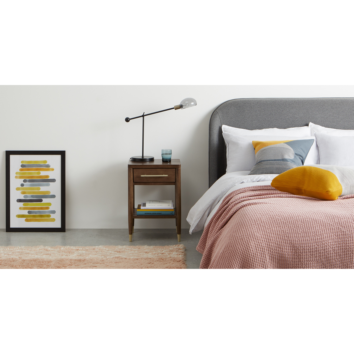 Hix Bedside Table, Mango & Brass – image 3
