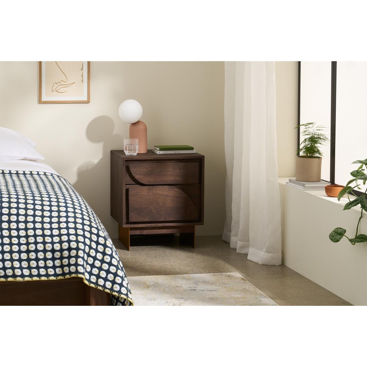Keala Bedside Table, Mango Wood – image 4