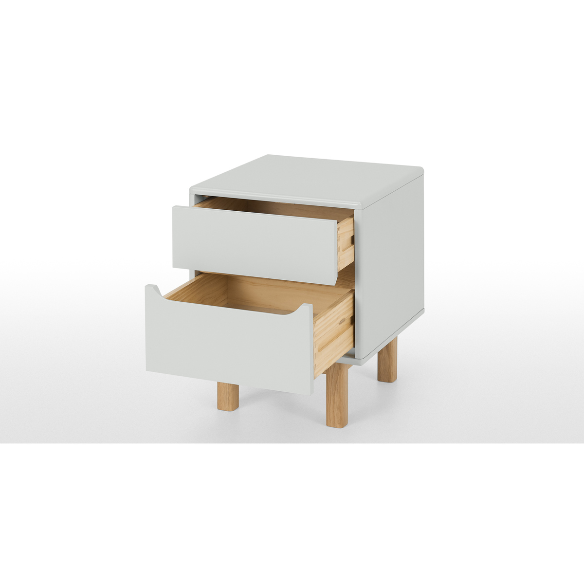 Jayden Bedside Table, Grey & Oak – image 5