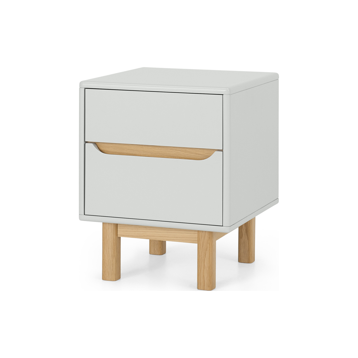 Jayden Bedside Table, Grey & Oak – image 1