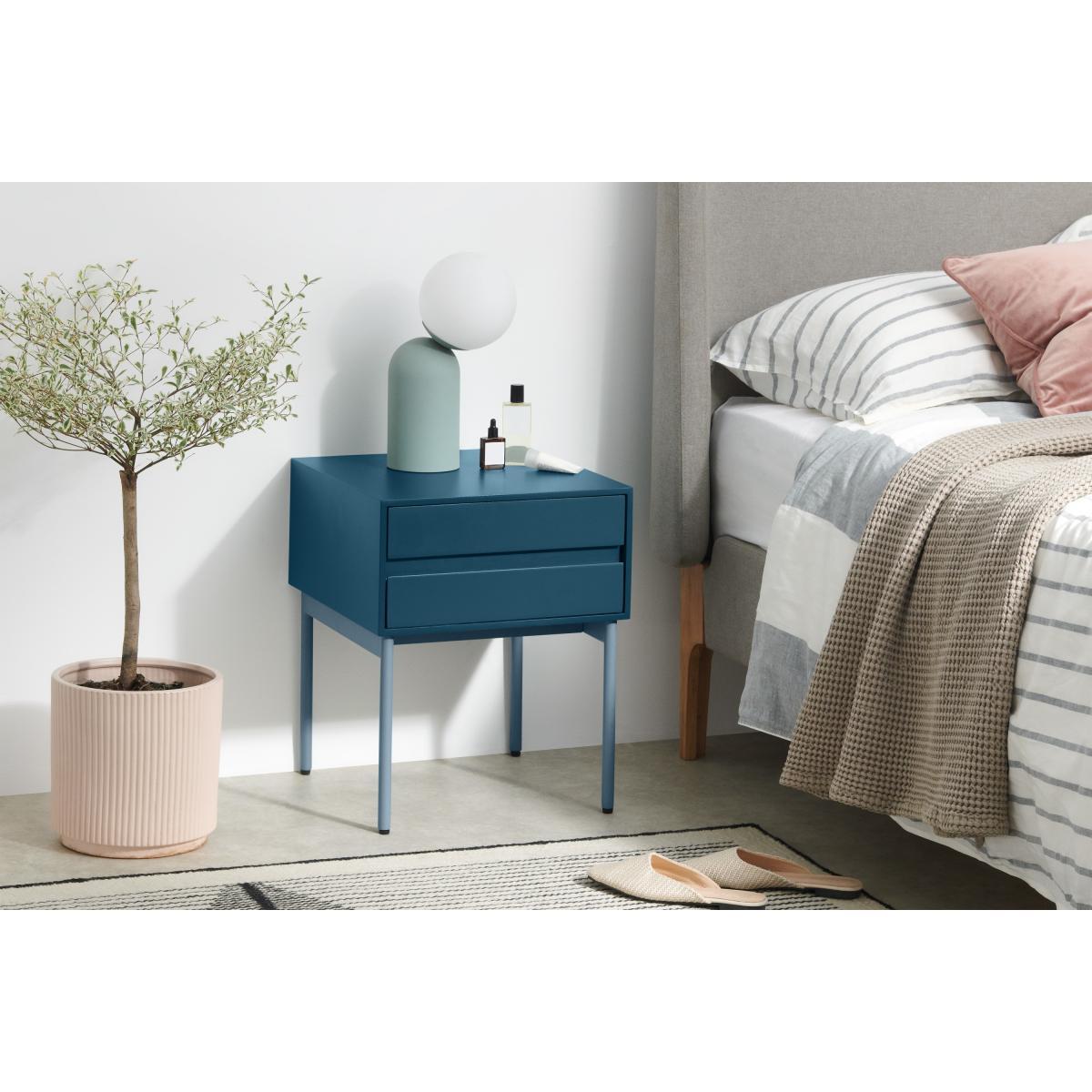 Donica Bedside Table, Sapphire Blue – image 4
