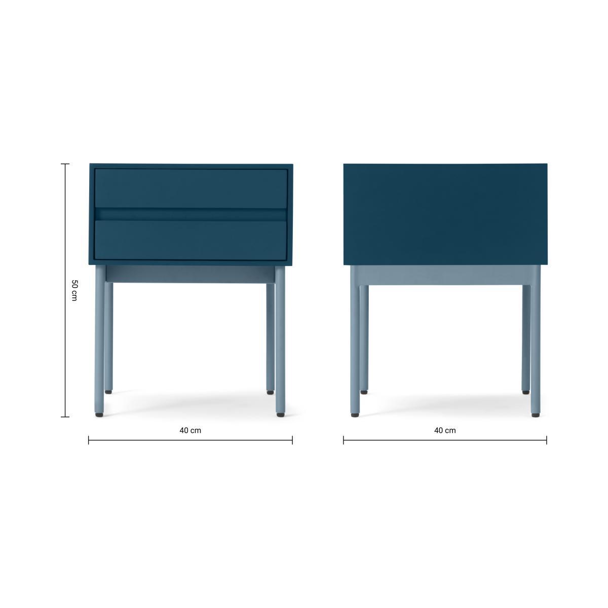 Donica Bedside Table, Sapphire Blue – image 8