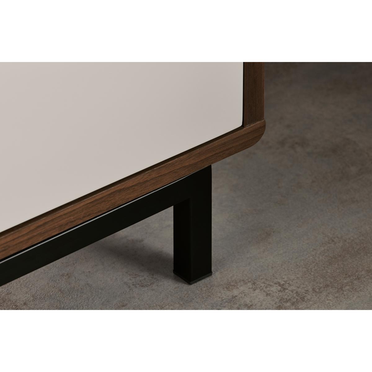 Louis Bedside Table, Walnut & Warm Neutrals – image 5