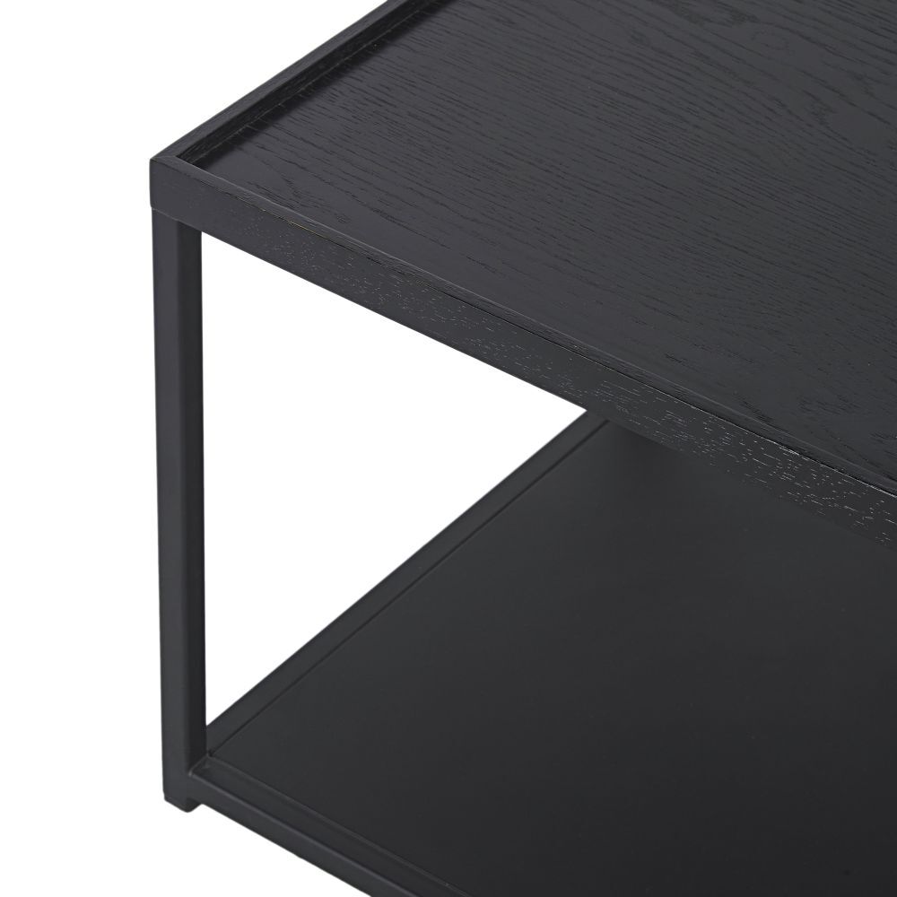 Professional quality black bedside table – image 2
