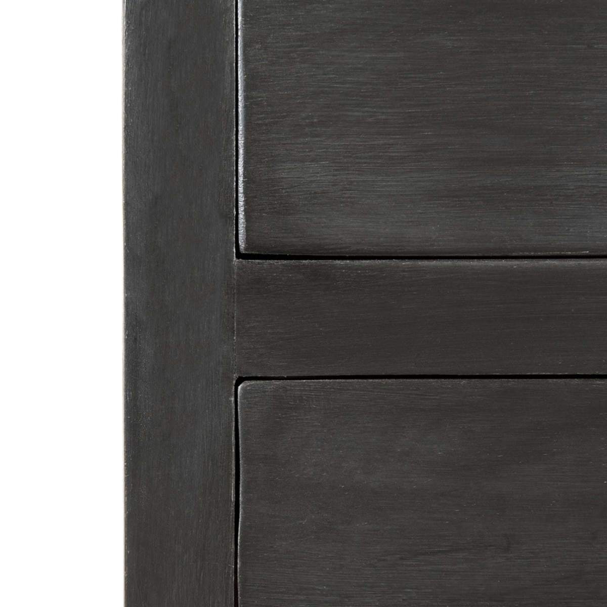Grey Mango Wood Bedside Table with 2-Drawers Chinon – image 4