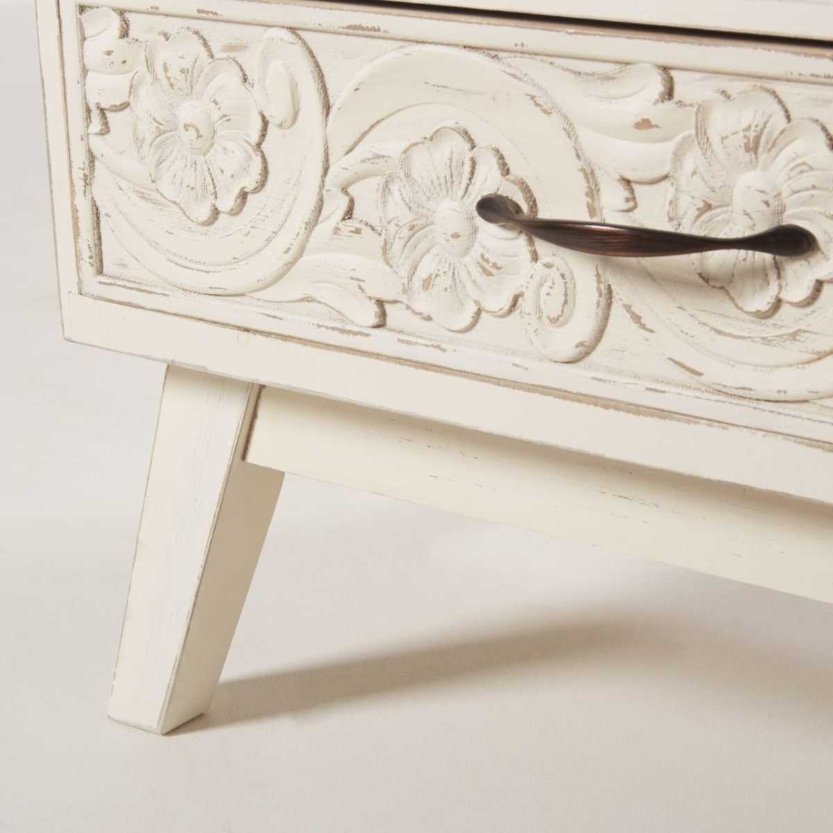 Destructured 3-Drawer Bedside Table with Print Rumba – image 5