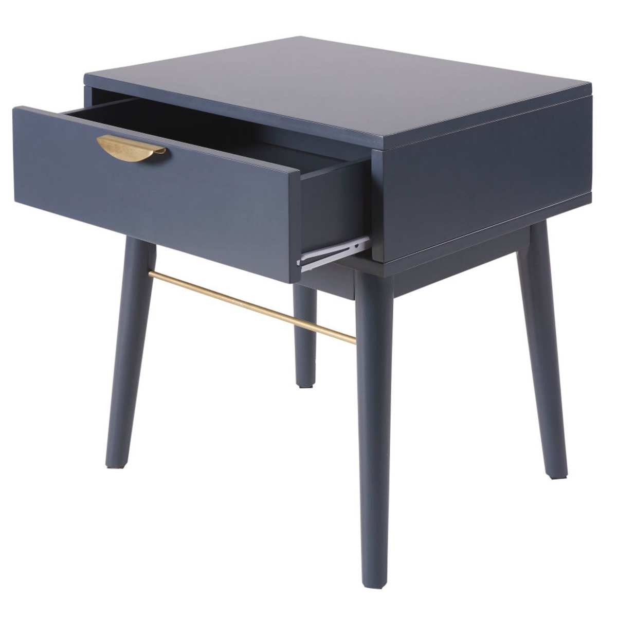 Dark Blue 1-Drawer Bedside Table Penelope – image 3