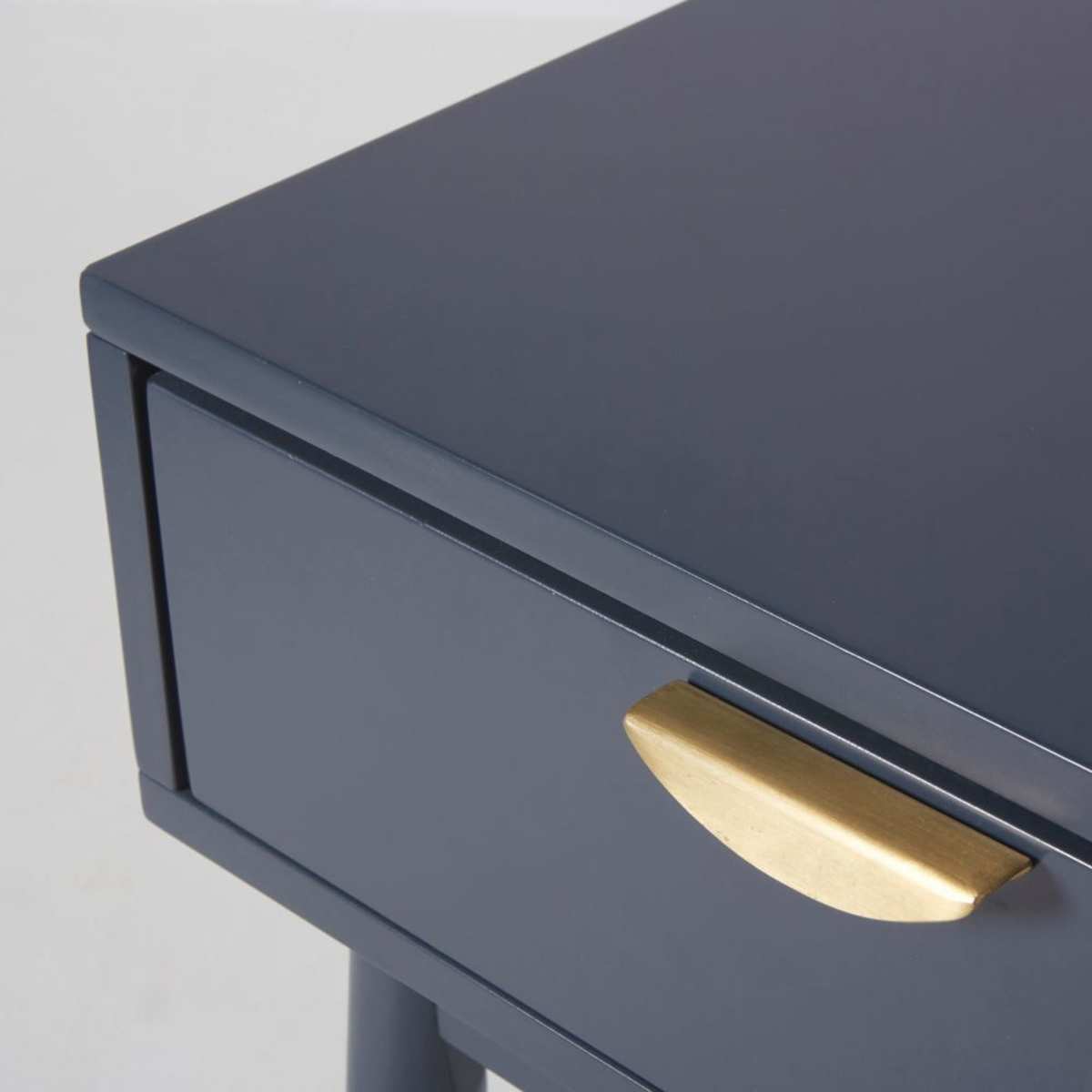 Dark Blue 1-Drawer Bedside Table Penelope – image 4