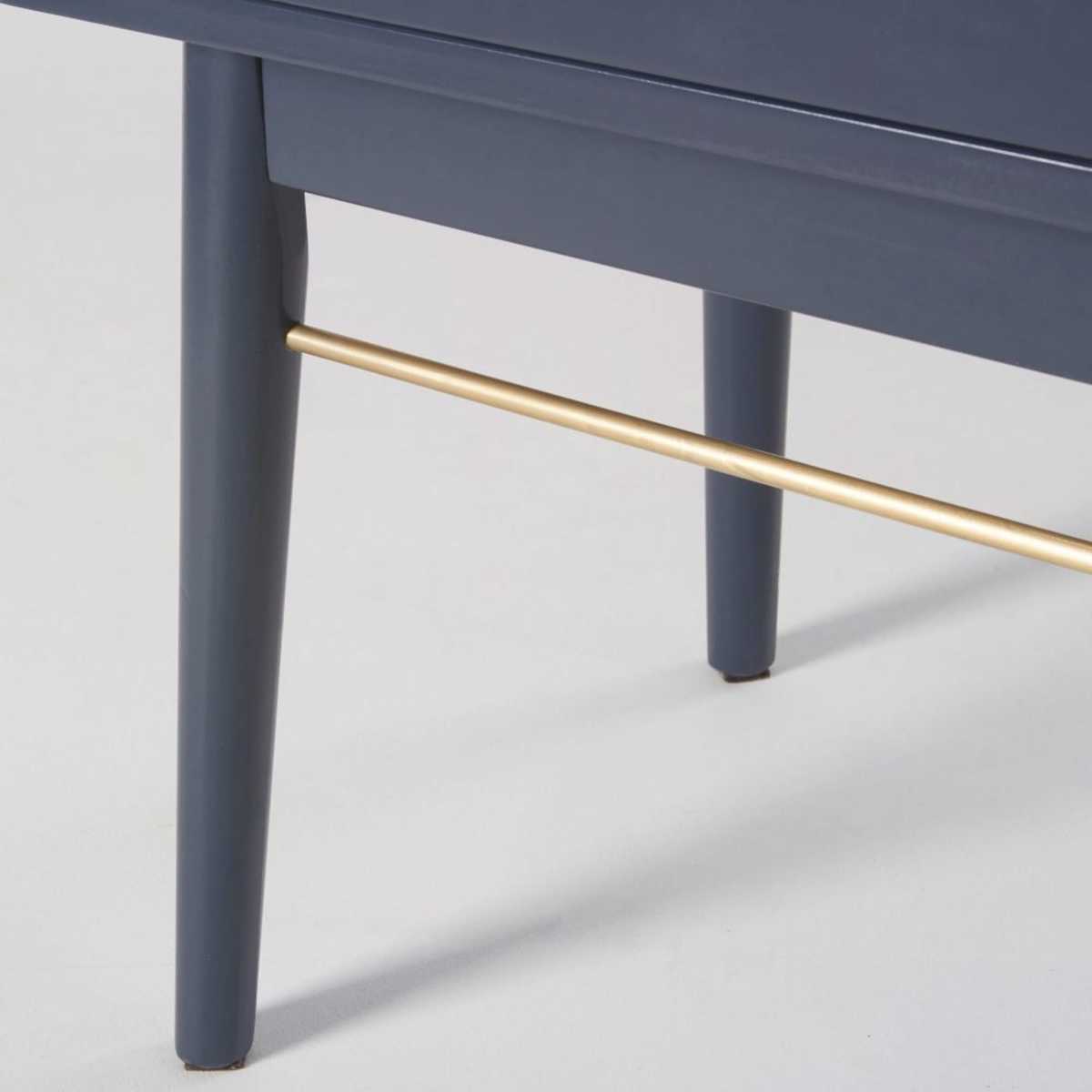 Dark Blue 1-Drawer Bedside Table Penelope – image 5