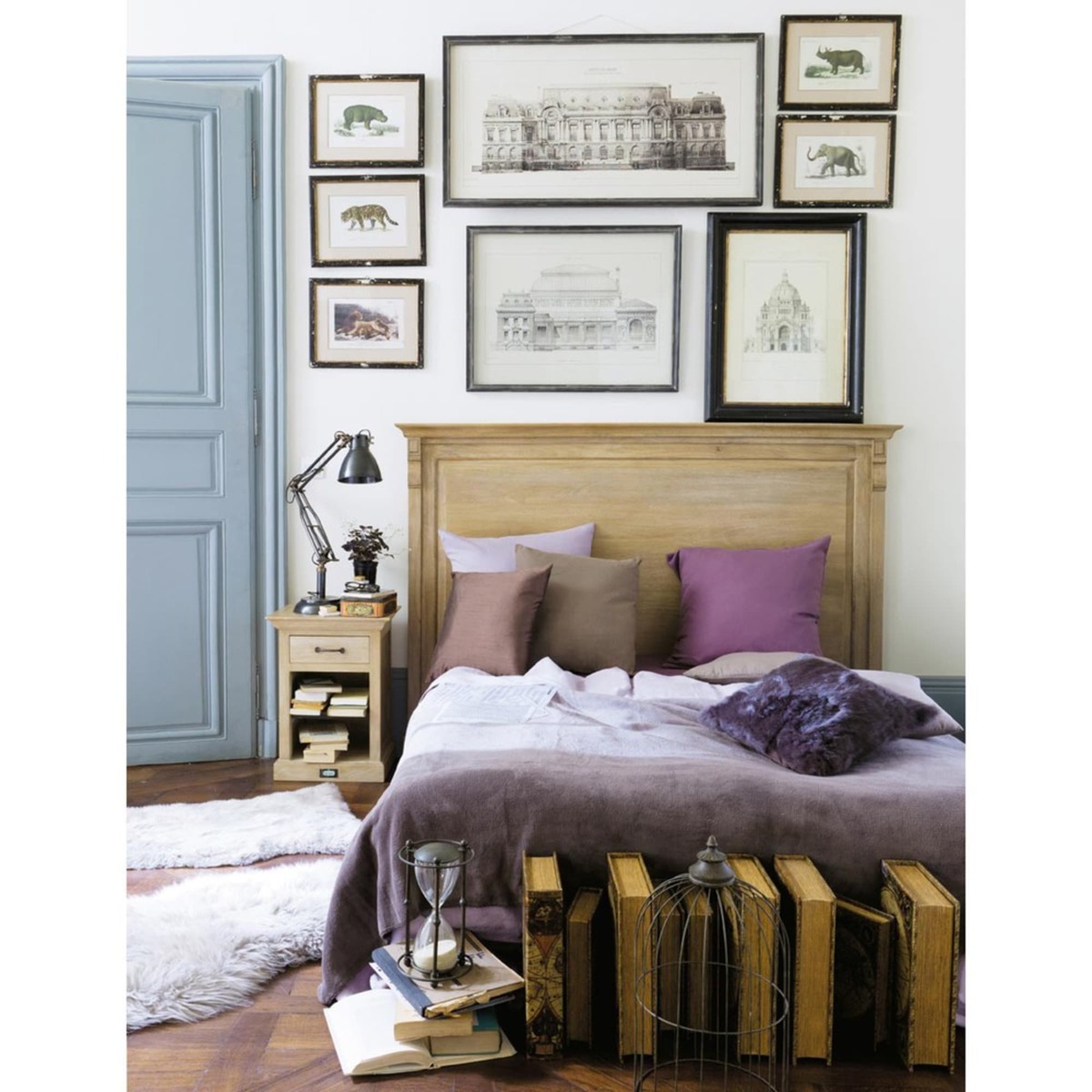 Bedside table with drawer in mango wood, L 45 cm Naturaliste – image 5