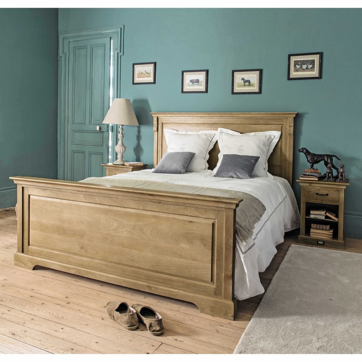 Bedside table with drawer in mango wood, L 45 cm Naturaliste – image 8
