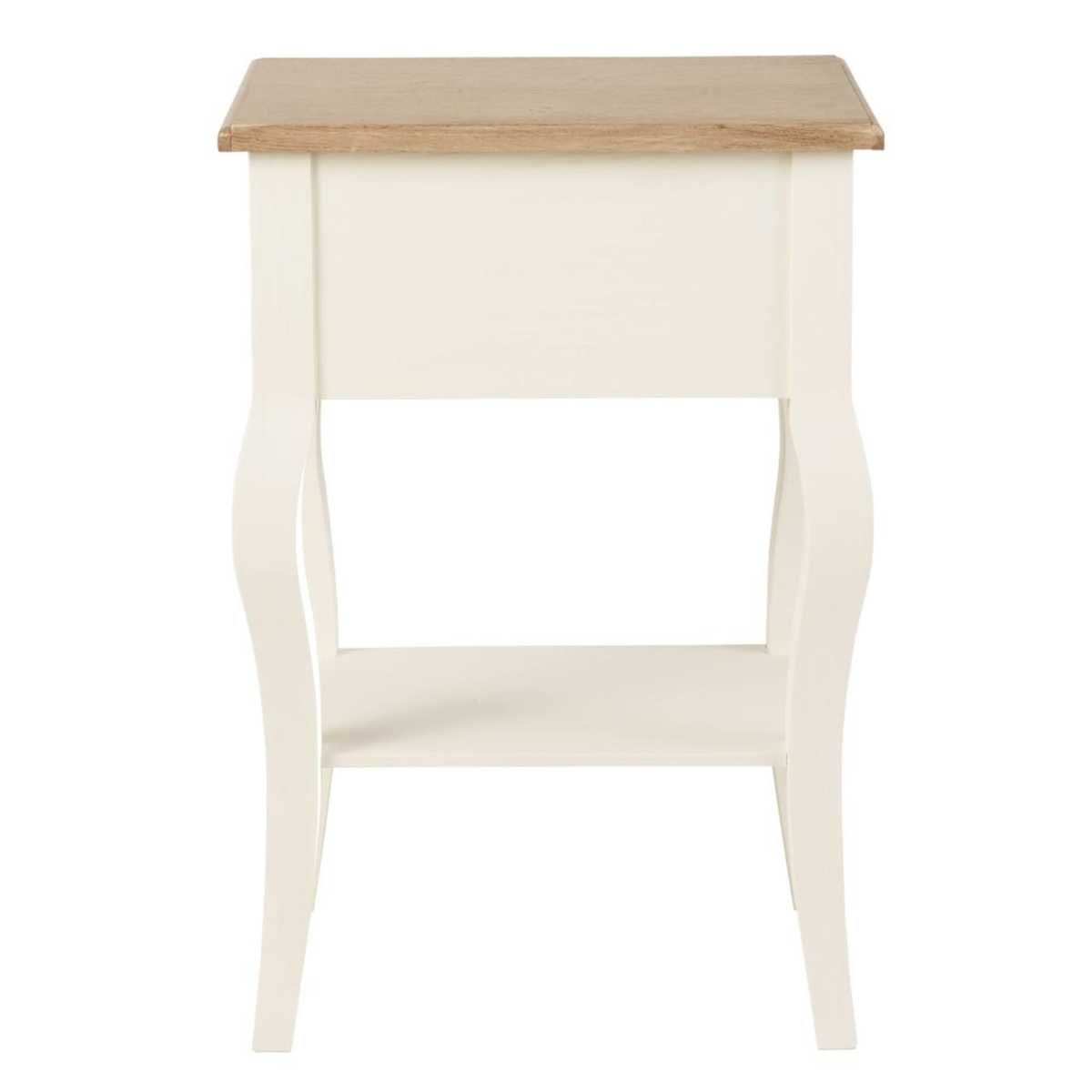 1-Drawer Bedside Table with Drawer in Cream Léontine – image 2