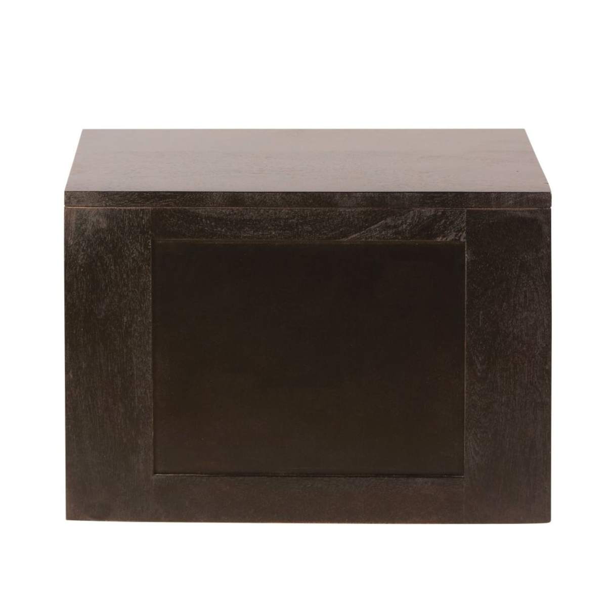 Solid mango wood bedside table with 2 drawers Java – image 2
