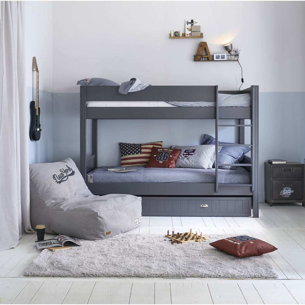 Metal Bedside Table with 1-Drawer Andrews – image 3