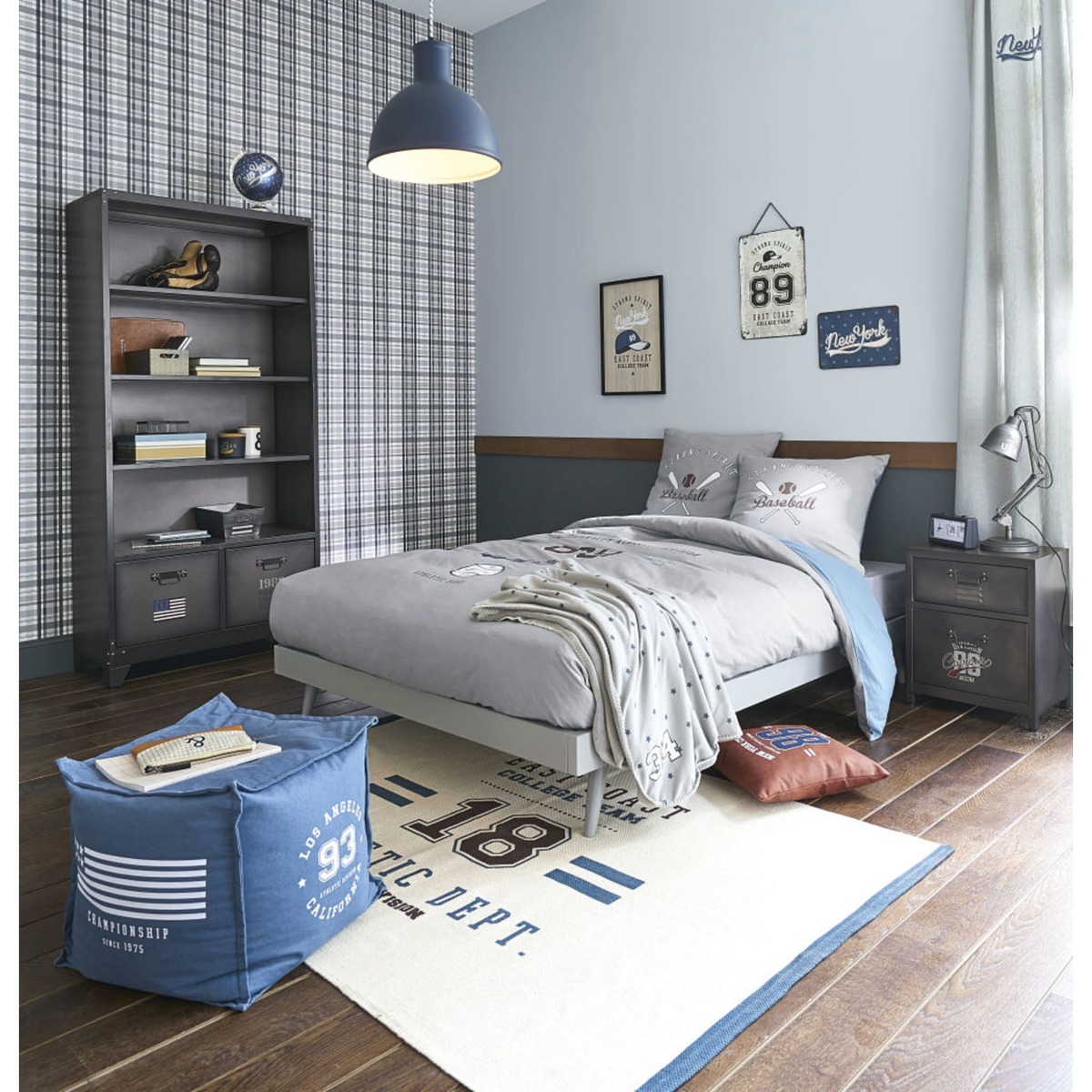 Metal Bedside Table with 1-Drawer Andrews – image 4