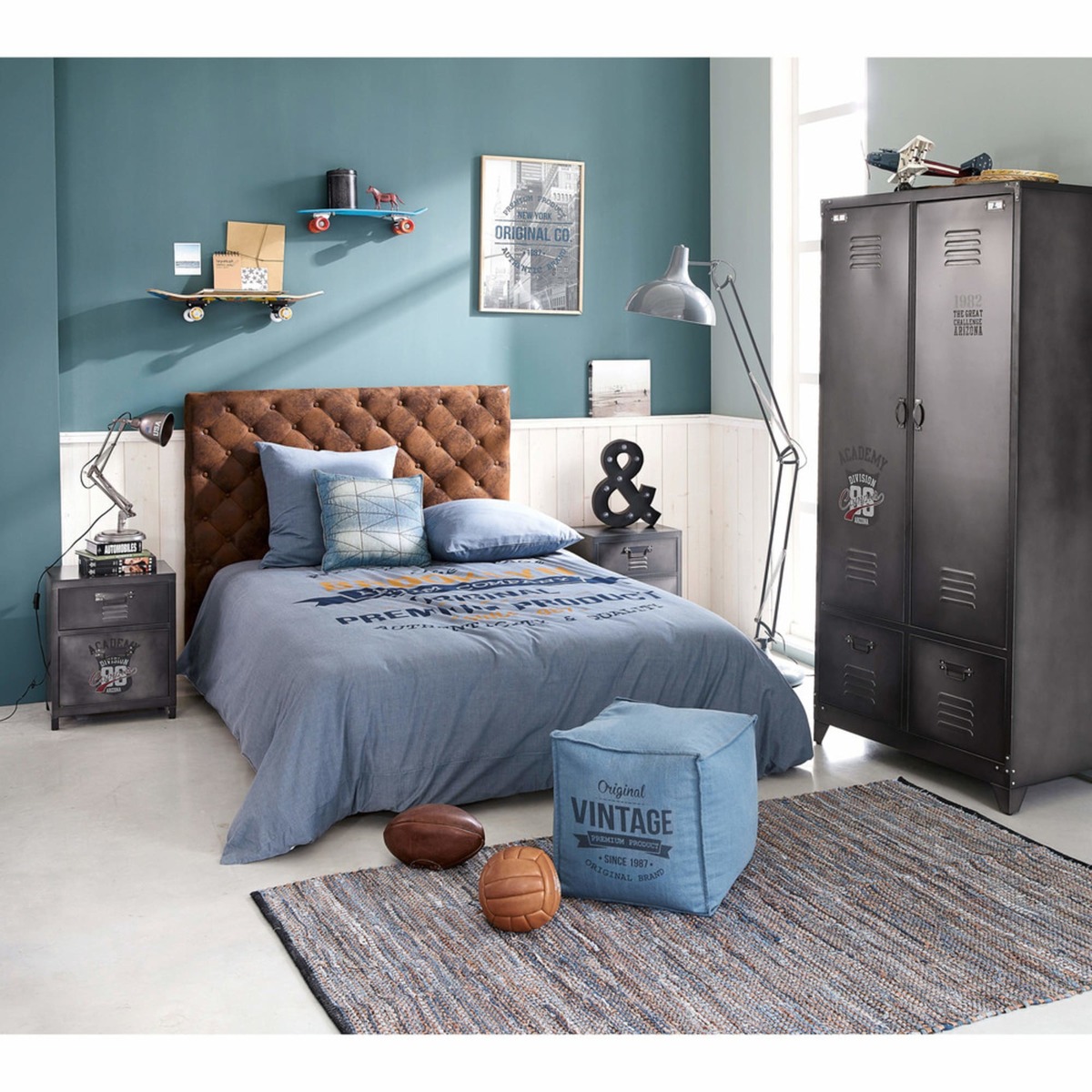 Metal Bedside Table with 1-Drawer Andrews – image 6