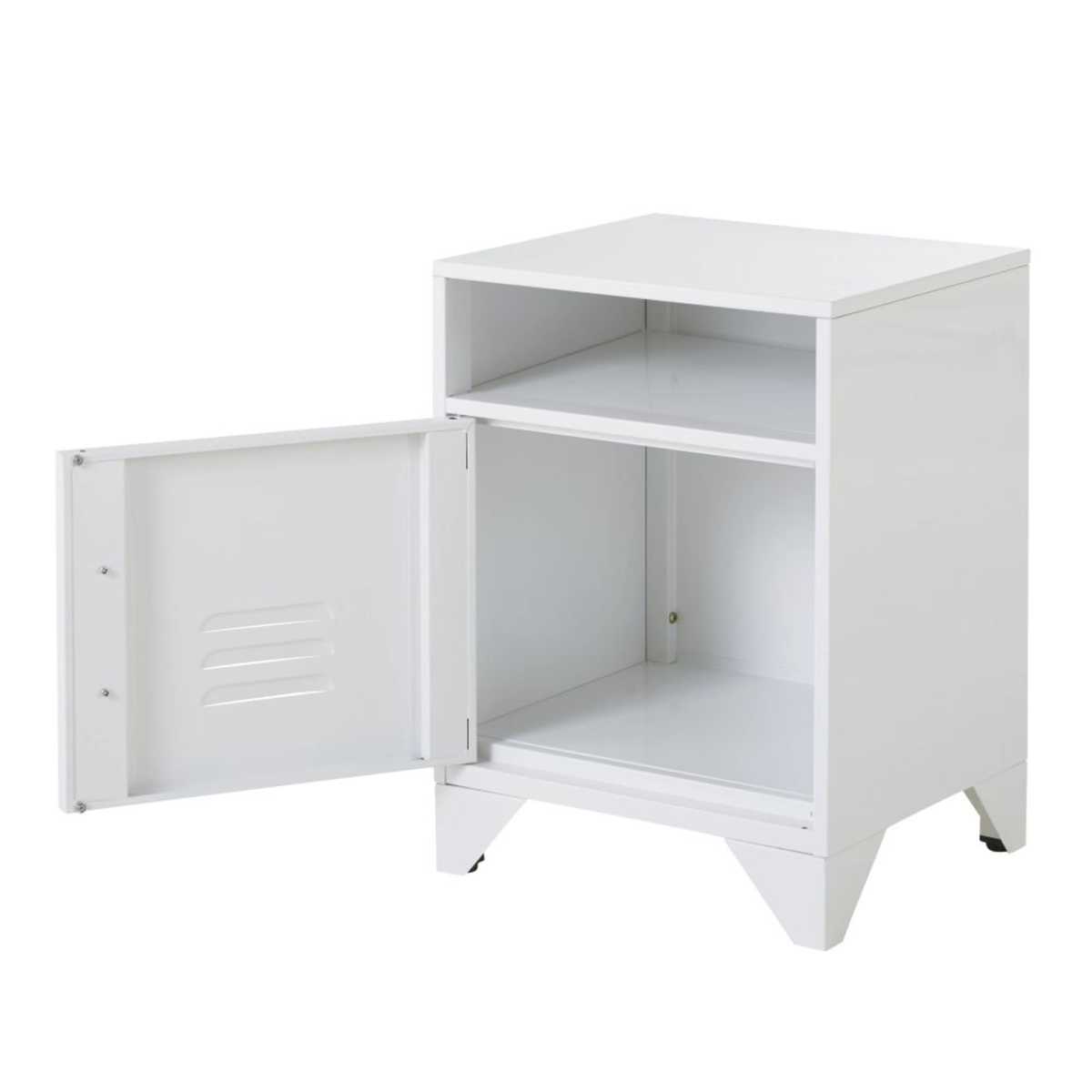White Metal Bedside Table Sunset universe – image 3
