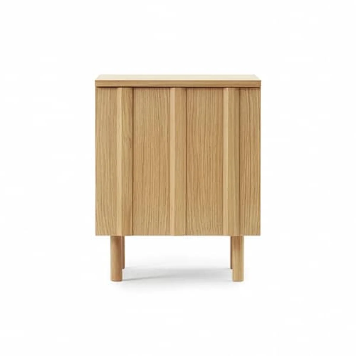 Rib Bedside table natural wood / 1 Door - Normann Copenhagen – image 2