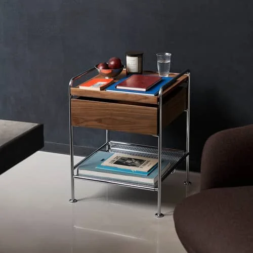 Alima NDS3 Bedside table wood brown / Drawer - &tradition – image 2