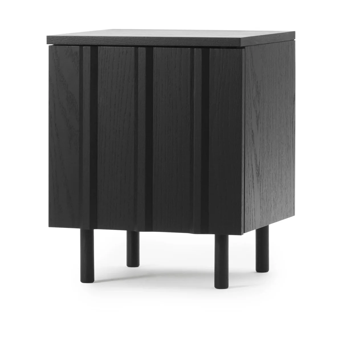 Normann Copenhagen Rib bedside table Soft black 52x42x40 cm – image 2