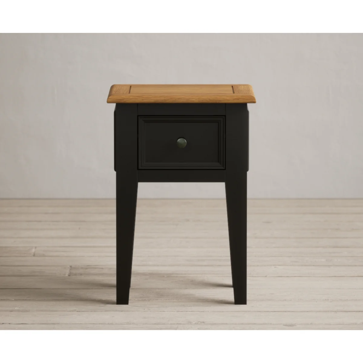 Charlton Oak and Black Painted Bedside Table – image 4